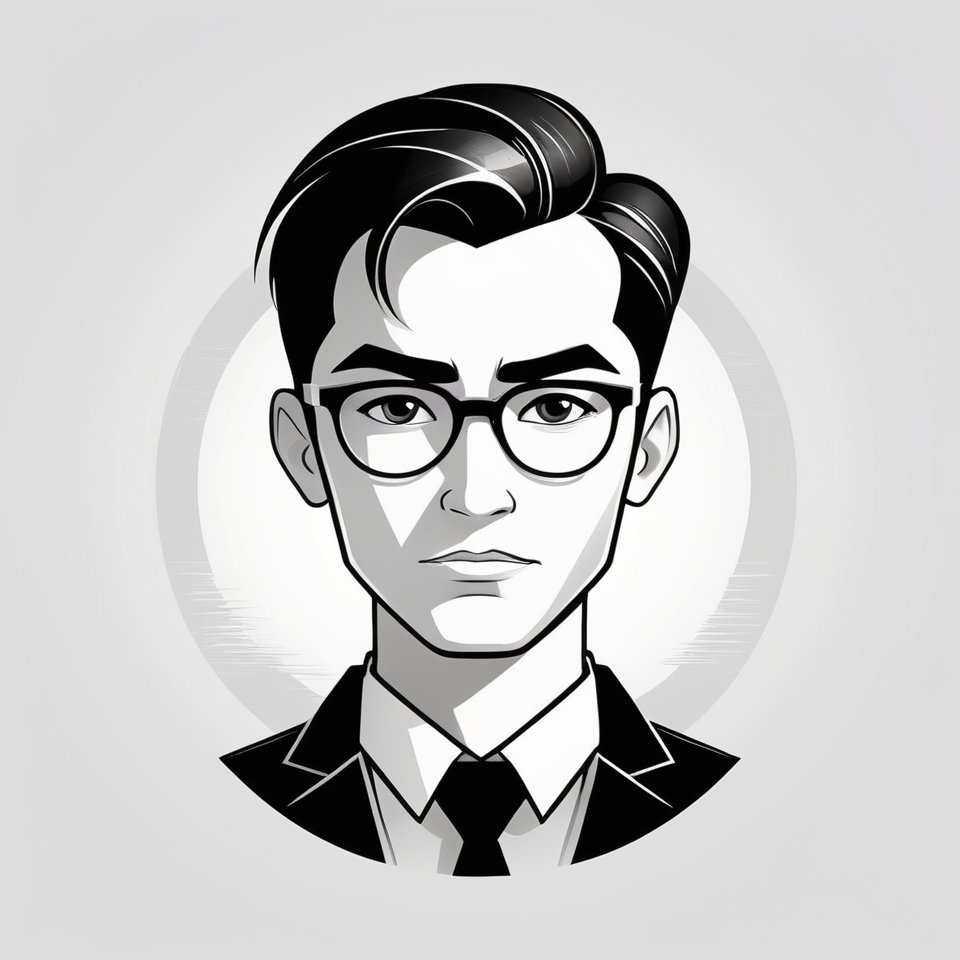 AlbedoBase_XL_black_and_white_middleman_icon_2